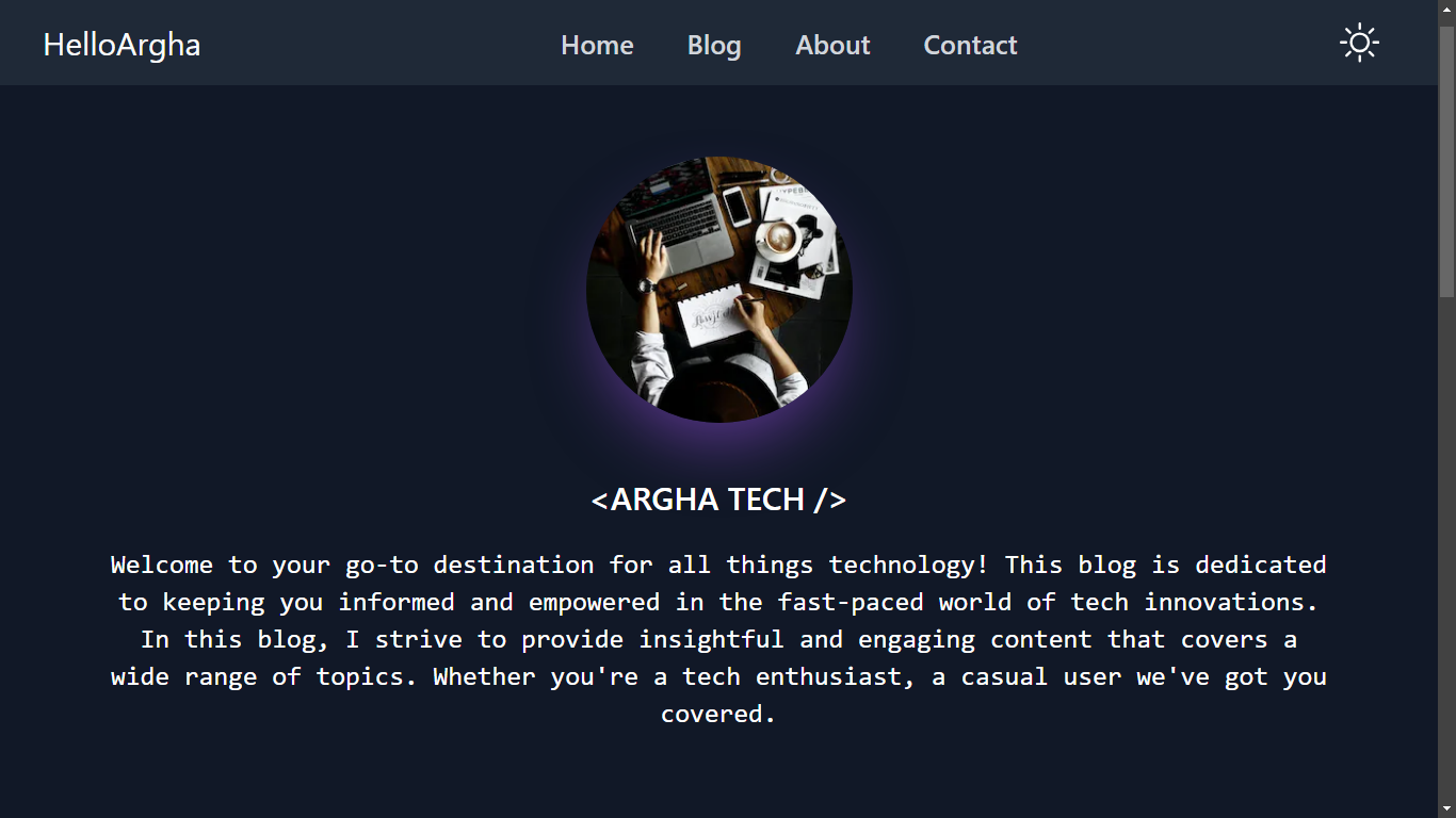 Hello Argha Blog